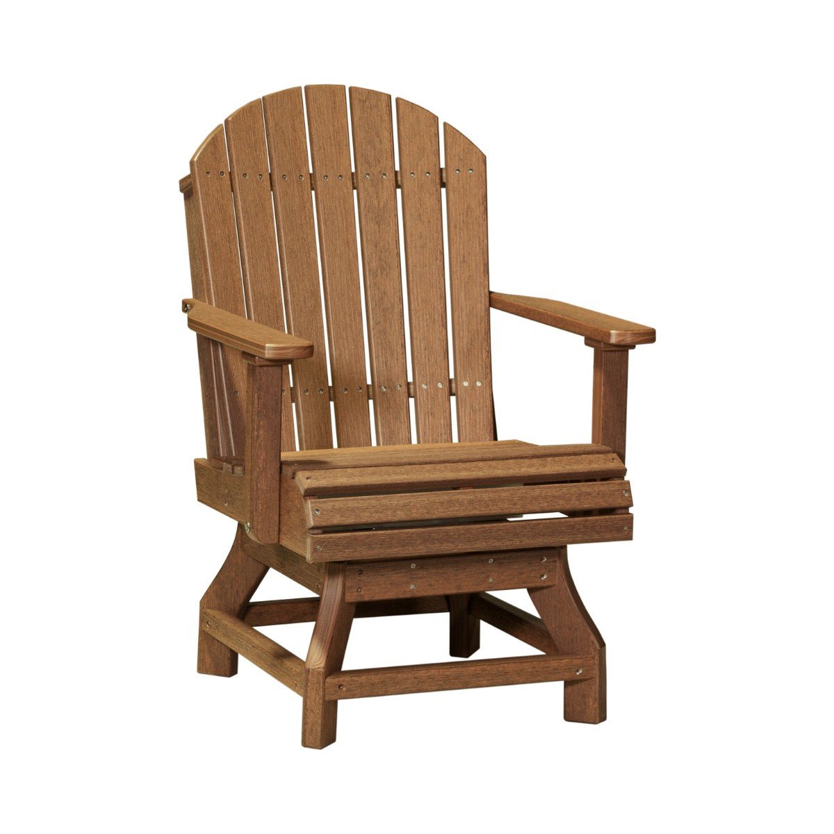 Premium Adirondack Swivel Chair antique-mahogany Dining Height (30")
