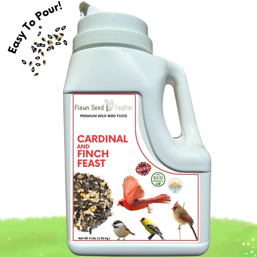 Premium Wild Bird Seed - Cardinal & Finch Feast Mix 3 lb Bag