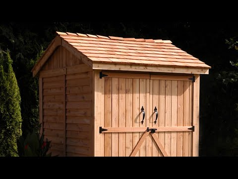 6' x 6' Maximizer Cedar Storage Shed - Eartheasy