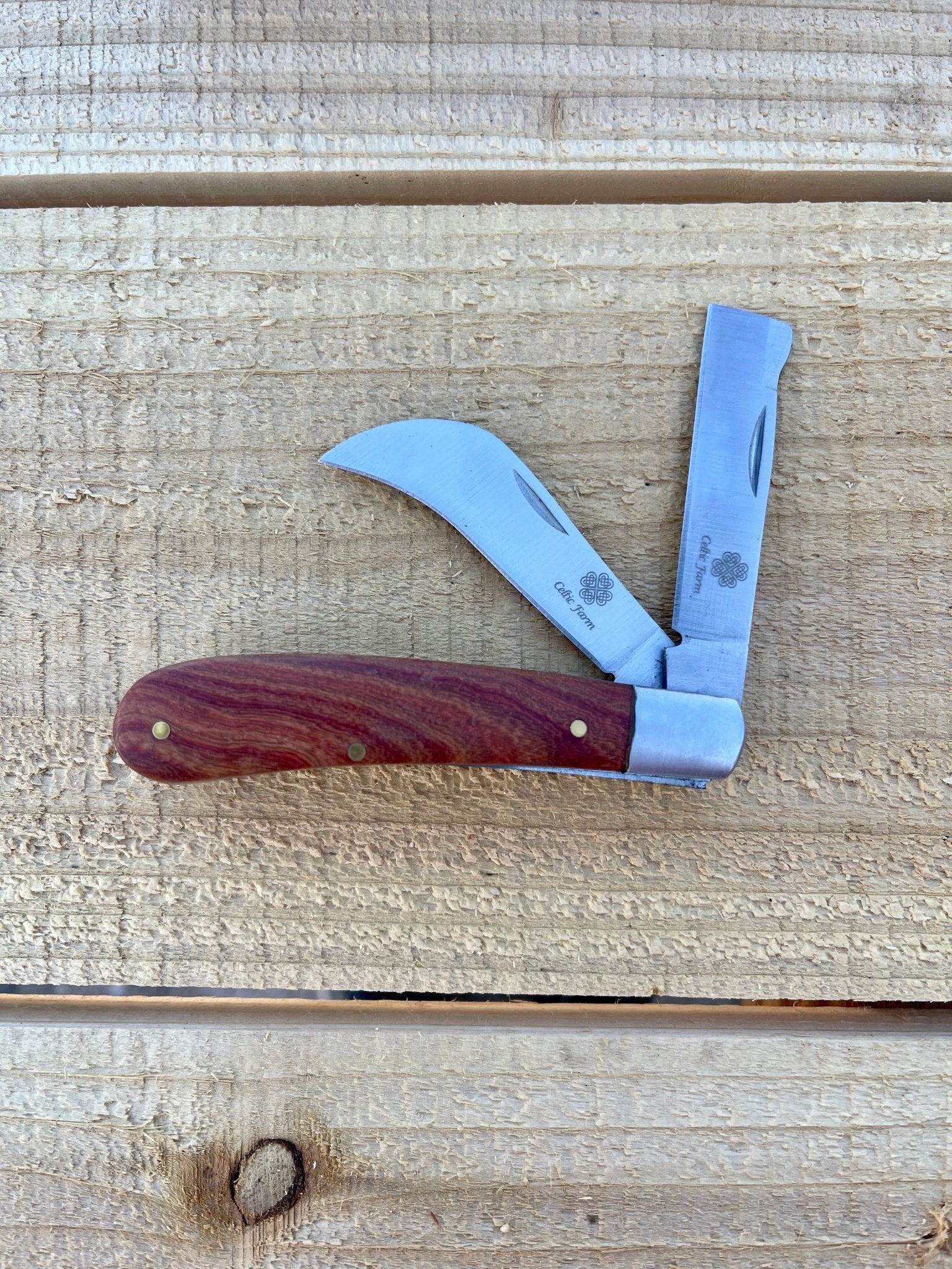 Professional Dual-Blade Stainless Steel Gardener's Knife option3