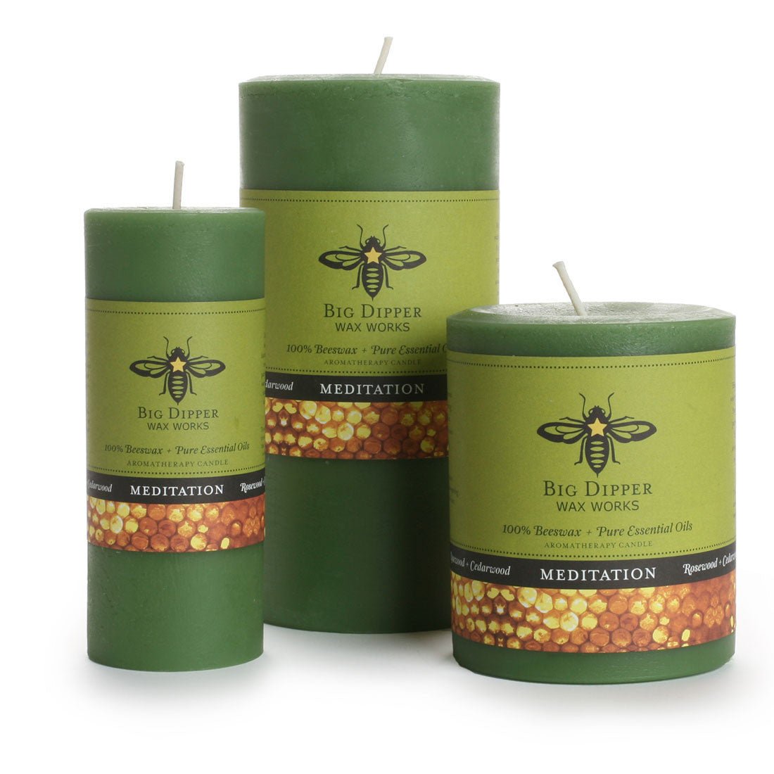 Pure Beeswax Aromatherapy Pillars Small Harmony (Pure Lavender) option3