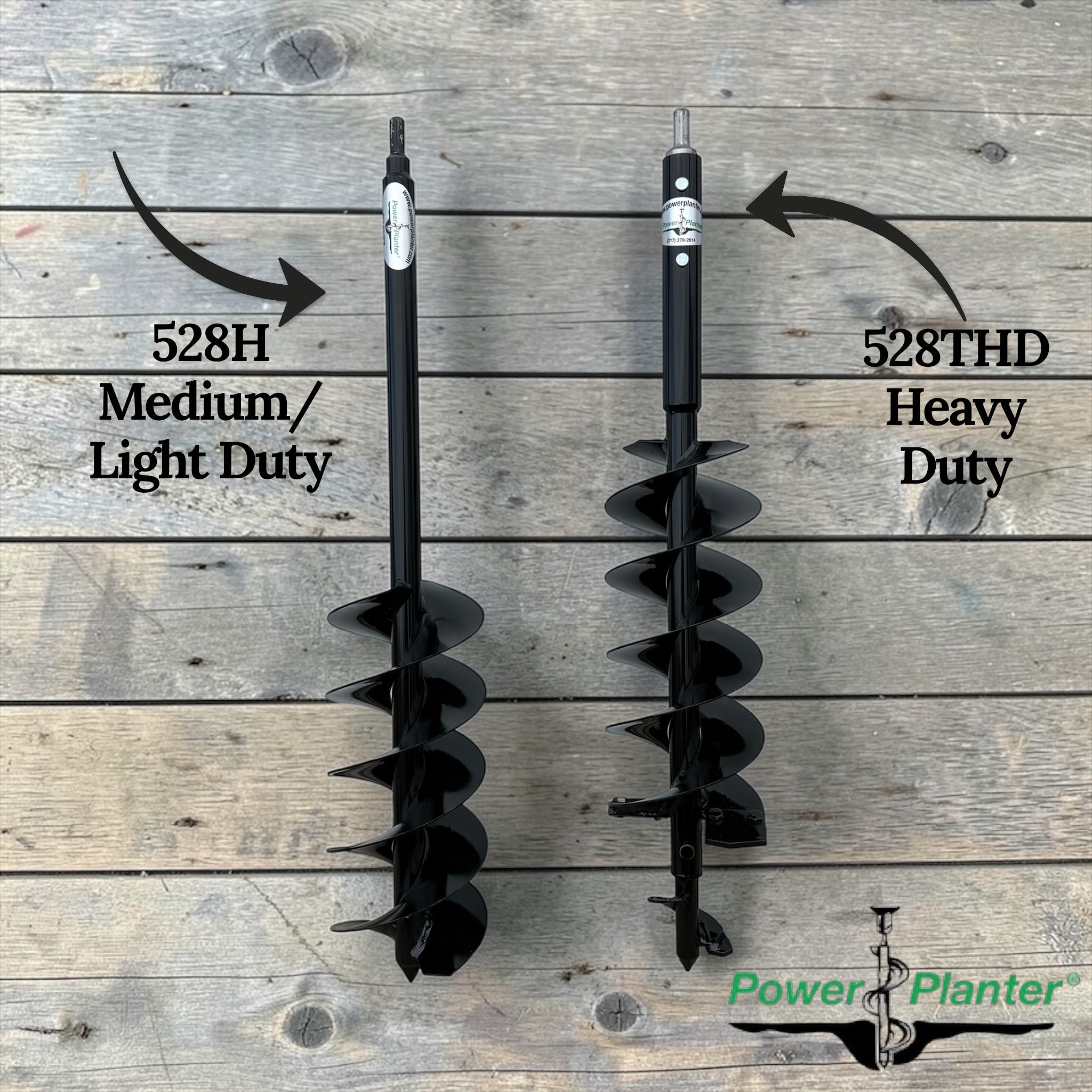 Quart Pot Landscaping Auger - 5" x 28" Light-Medium Duty or Home Use