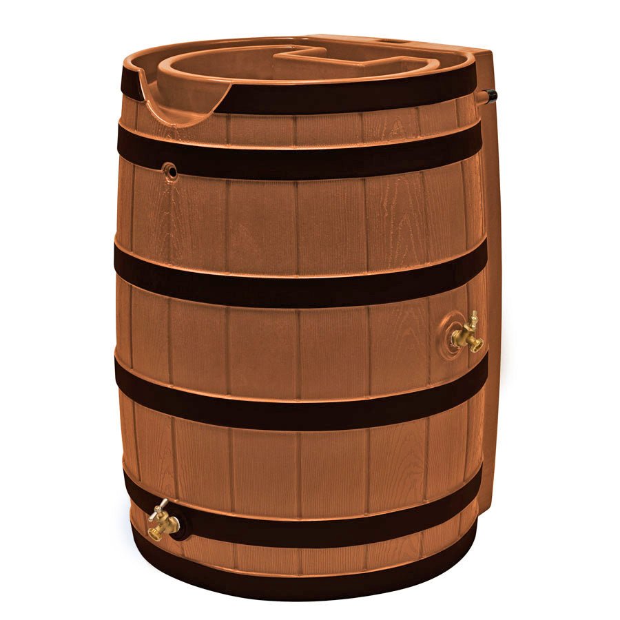 Rain Wizard Rain Barrel - 40, 50 & 65 Gallons 65 Gal Black Ribs option3