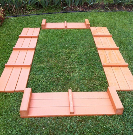 Recycled Plastic Raised Garden Bed 3' x 6' 11" Cedar