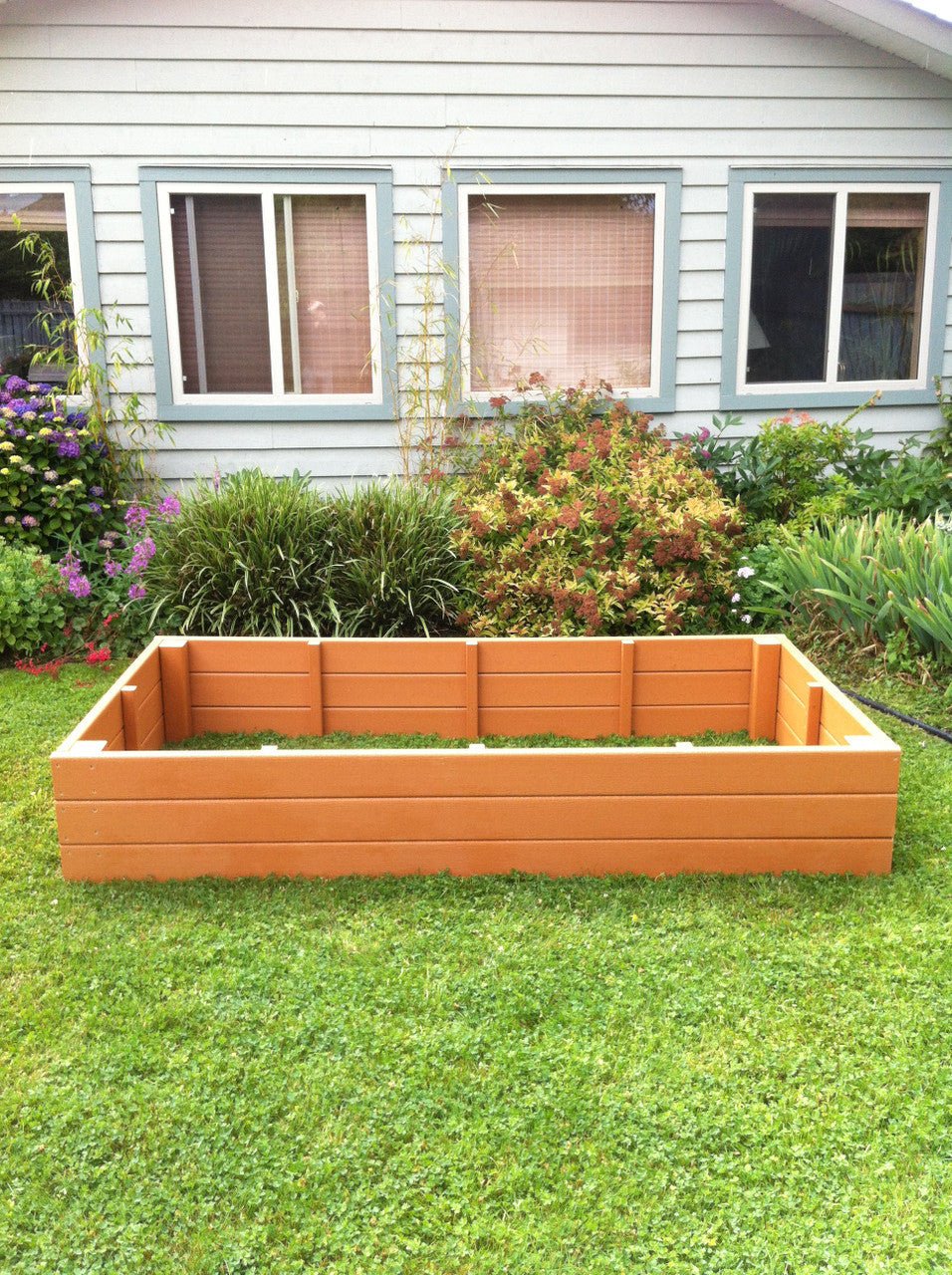 Recycled Plastic Raised Garden Bed 3' x 6' 11" Cedar