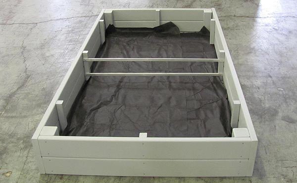 Recycled Plastic Raised Garden Bed 3' x 6' 11" Cedar