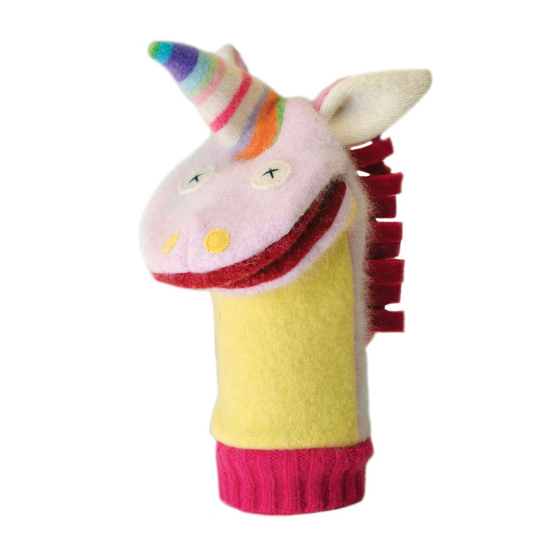 Recycled Wool Animal Puppets Dog
