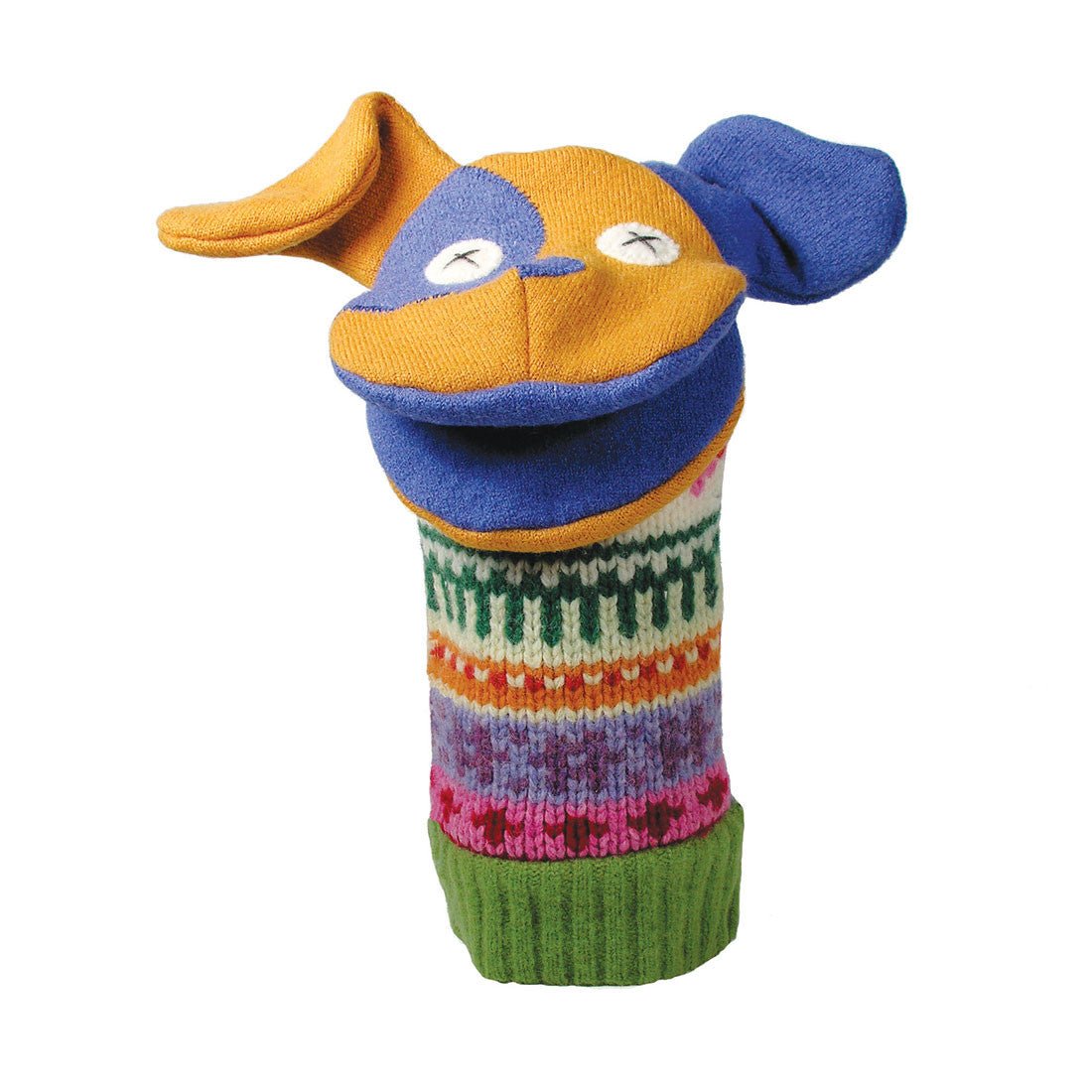 Recycled Wool Animal Puppets Dog