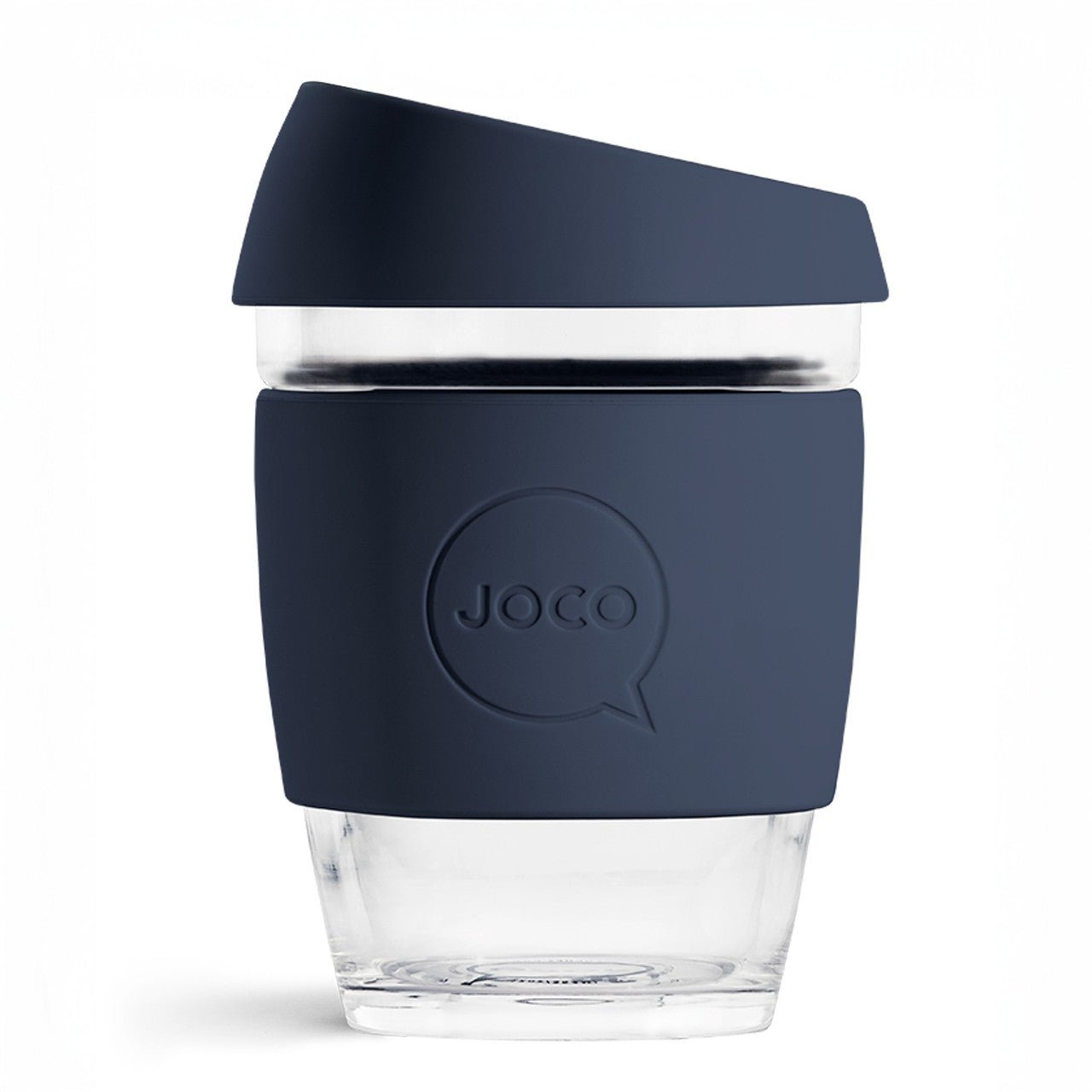 Reusable Glass Coffee Cup 12oz Sandstone