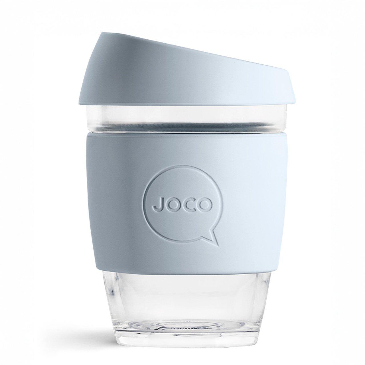 Reusable Glass Coffee Cup 12oz Sandstone