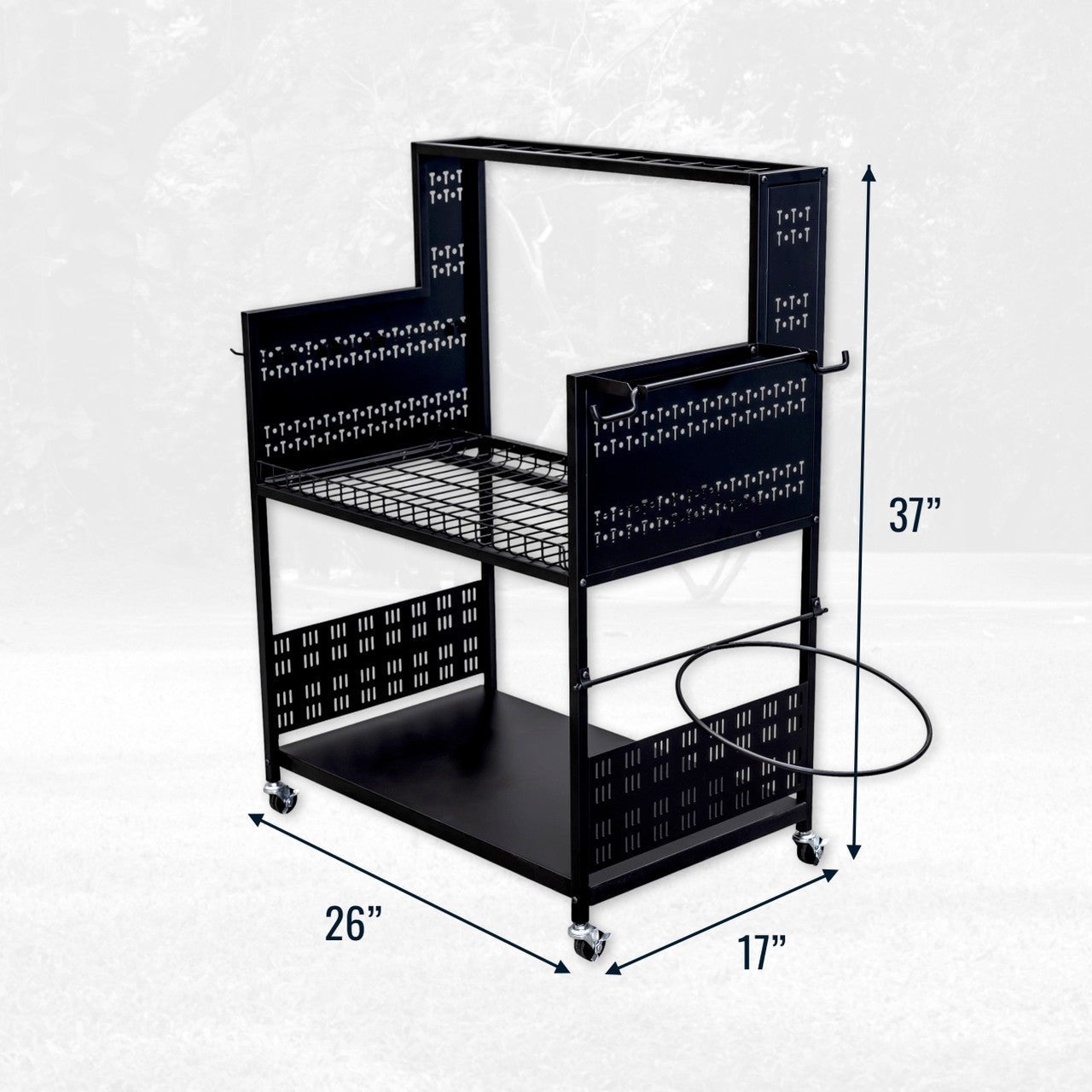 Rolling Tool Storage Organizer - 2' Freestanding Utility Cart