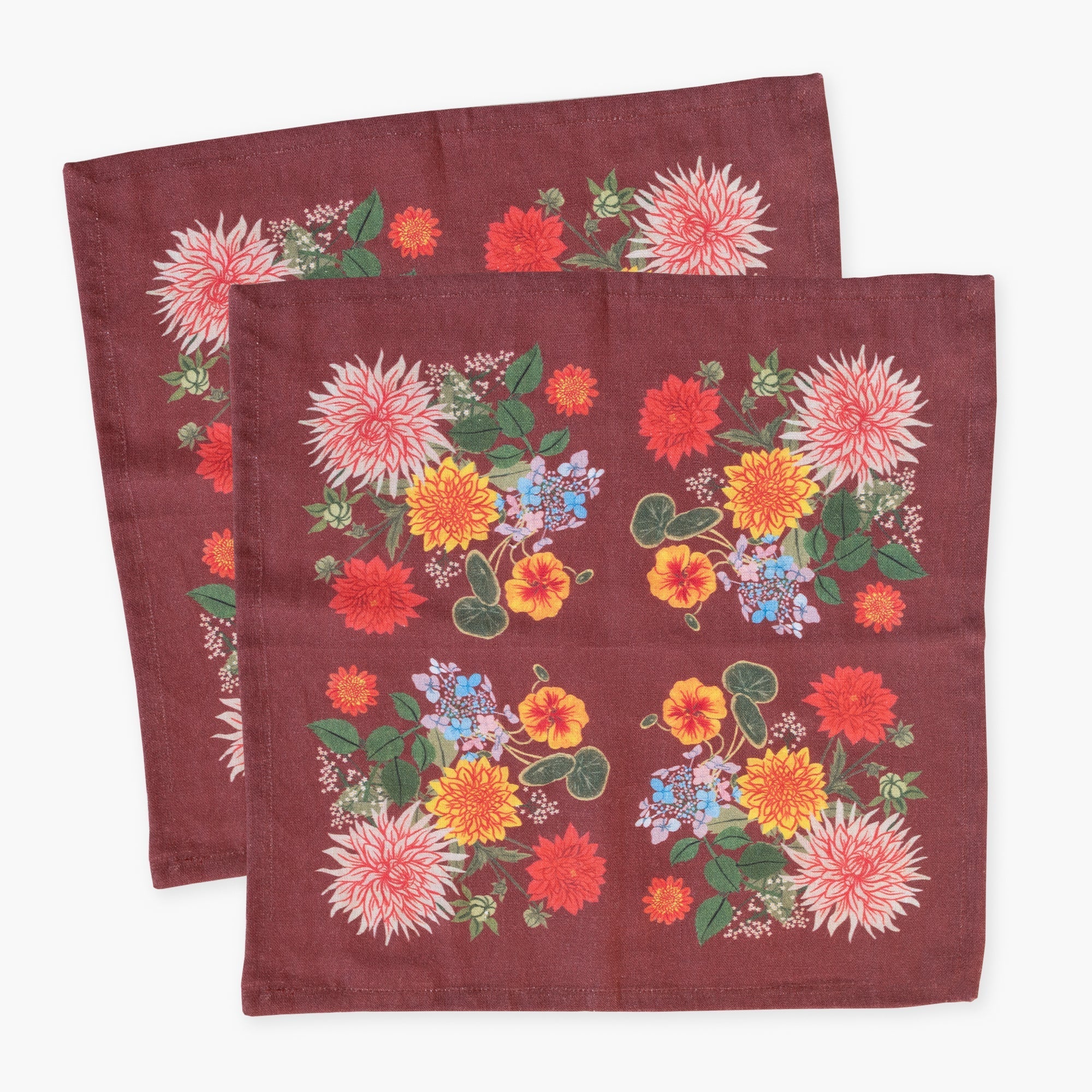Russet Linen Table Napkins - Set of 2 option3