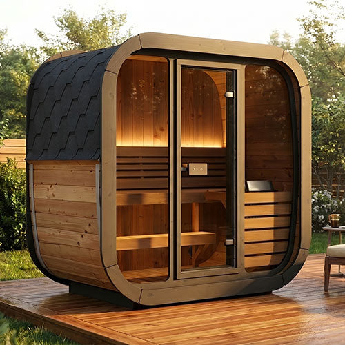 Cube Luxury Outdoor Sauna Kit – 3 Person