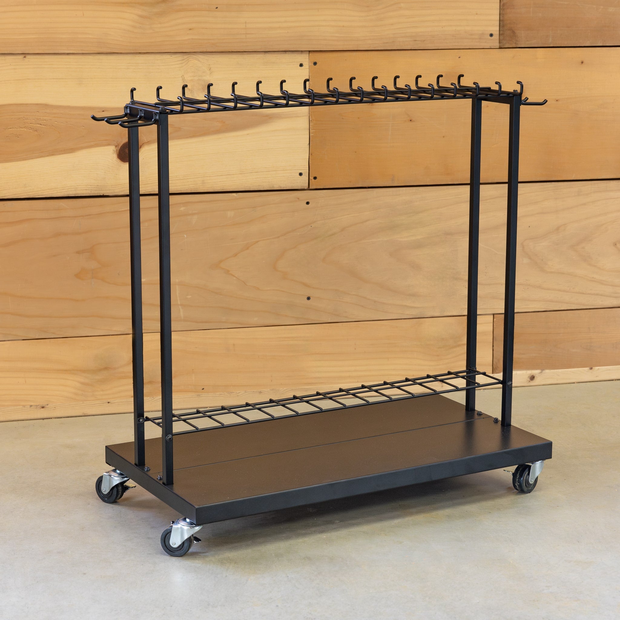 Shovel Shuttle Rolling Garden Cart - 2.5' Tool Organizer