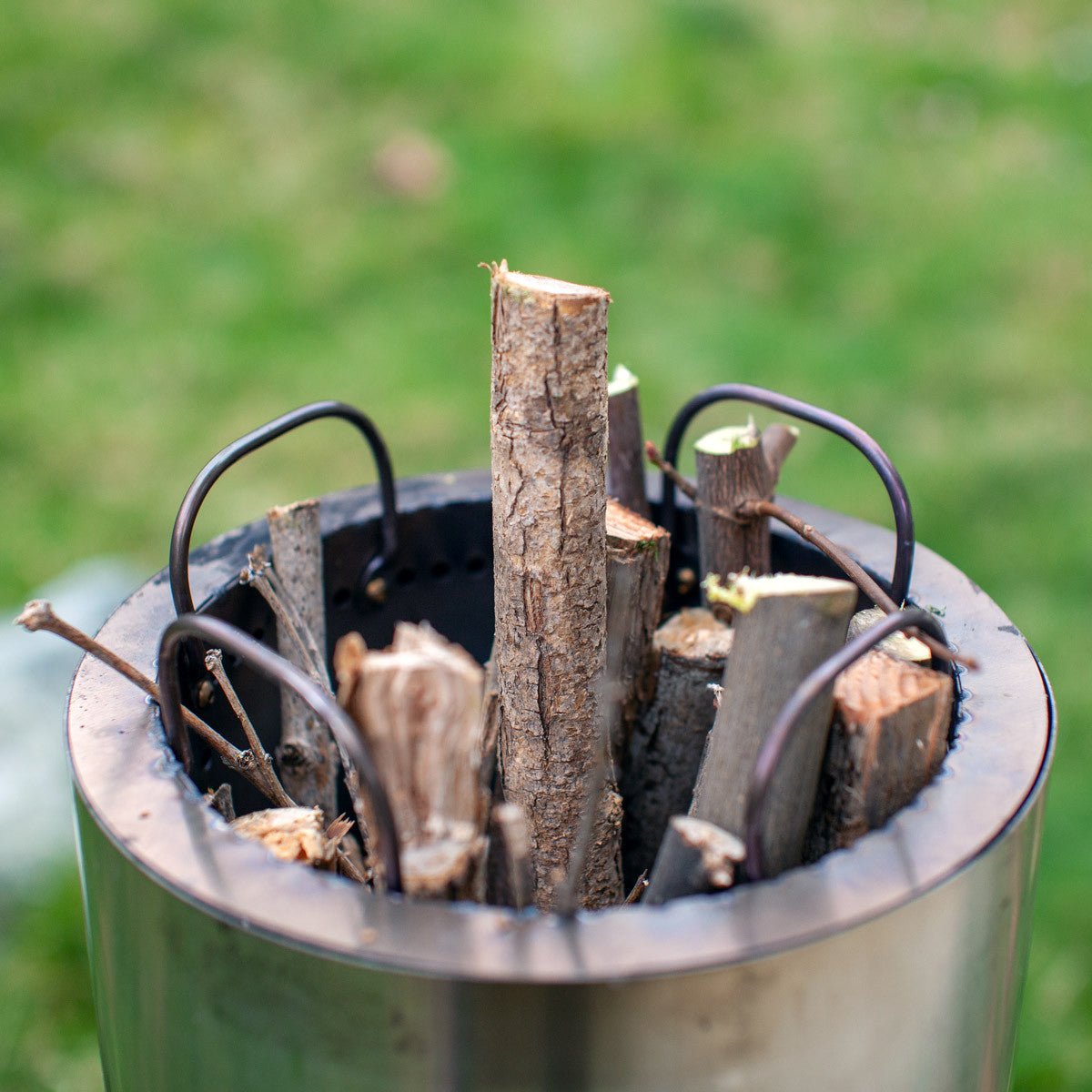 Stainless Steel Portable Biochar Kiln 3 Gallons - Small