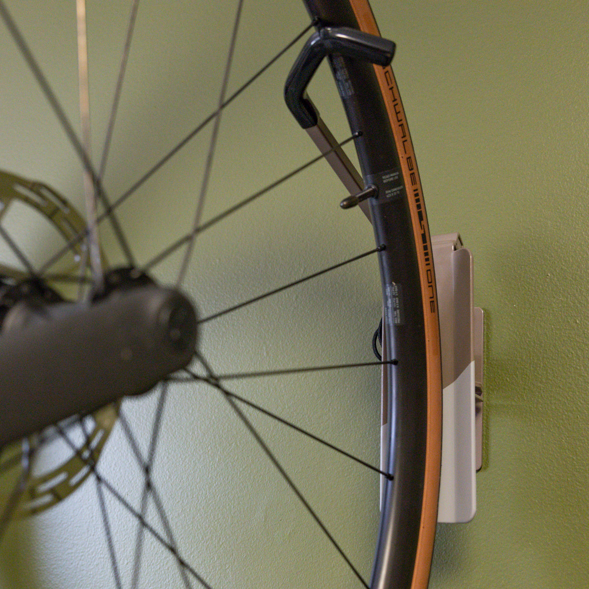Wall-Mounted Swivel Bike Storage Hooks - 2 Pack
