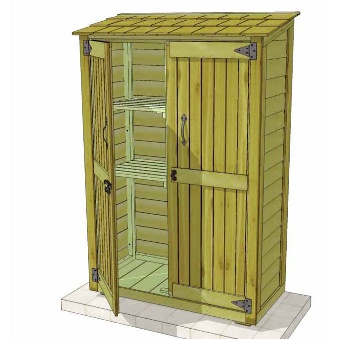 4' x 2' Garden Chalet Shed