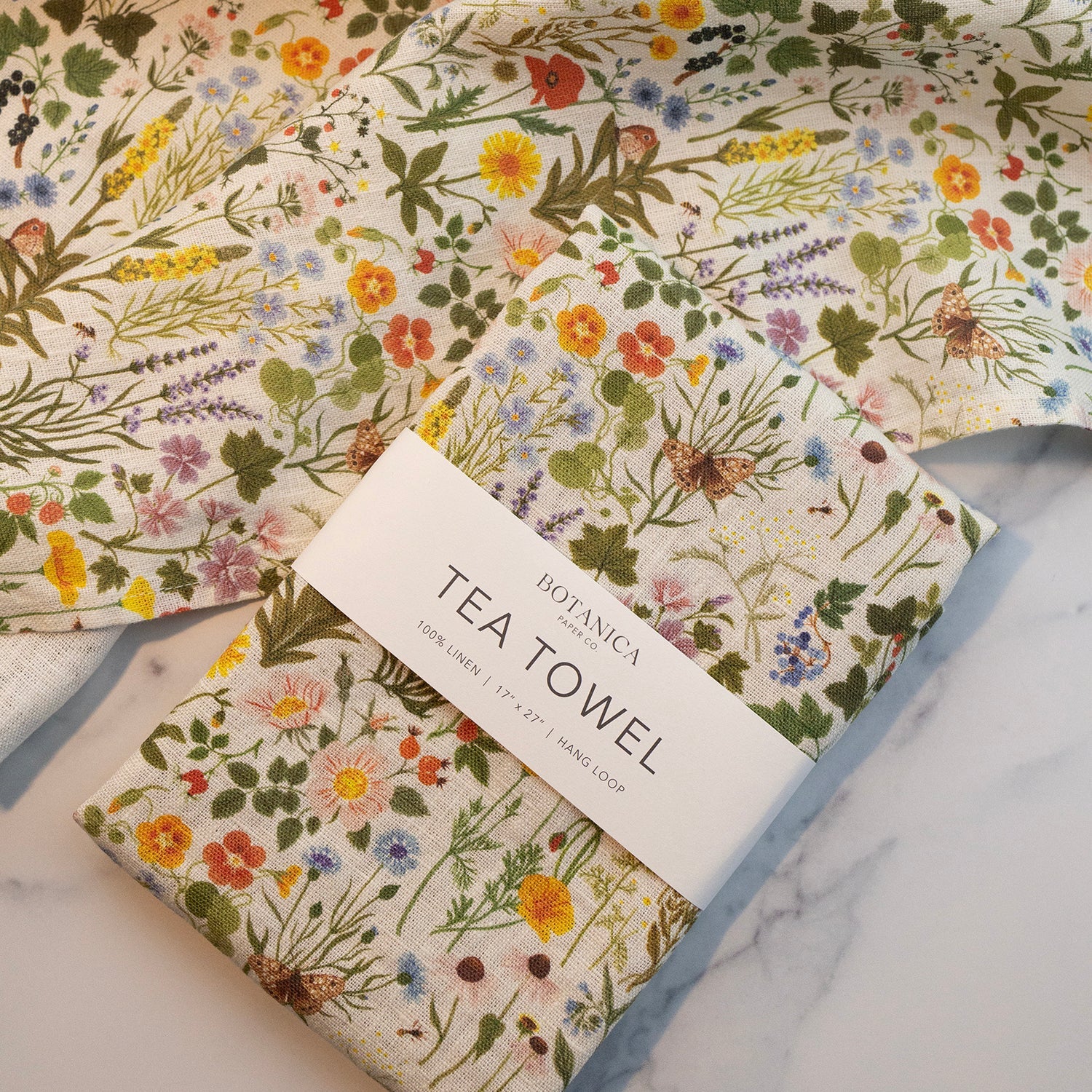 Botanist Tea Towel - 100% Linen Dishcloth