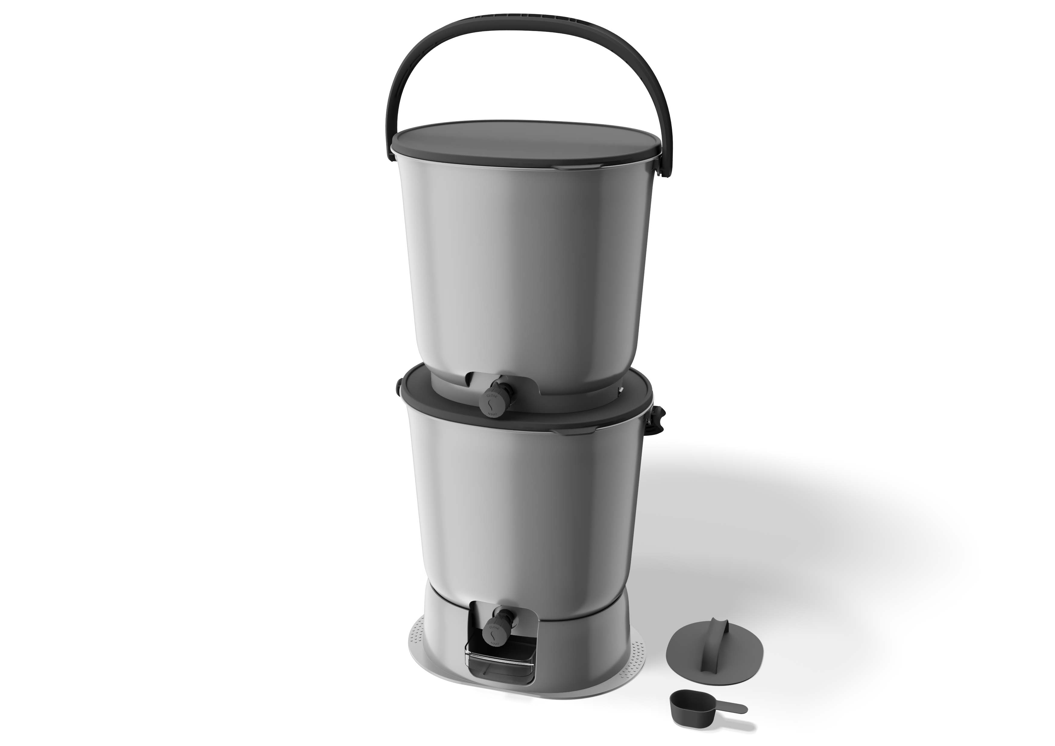 The Essential Kitchen Bokashi Compost Bin - 4.4 Gallon Food Waste Recycler