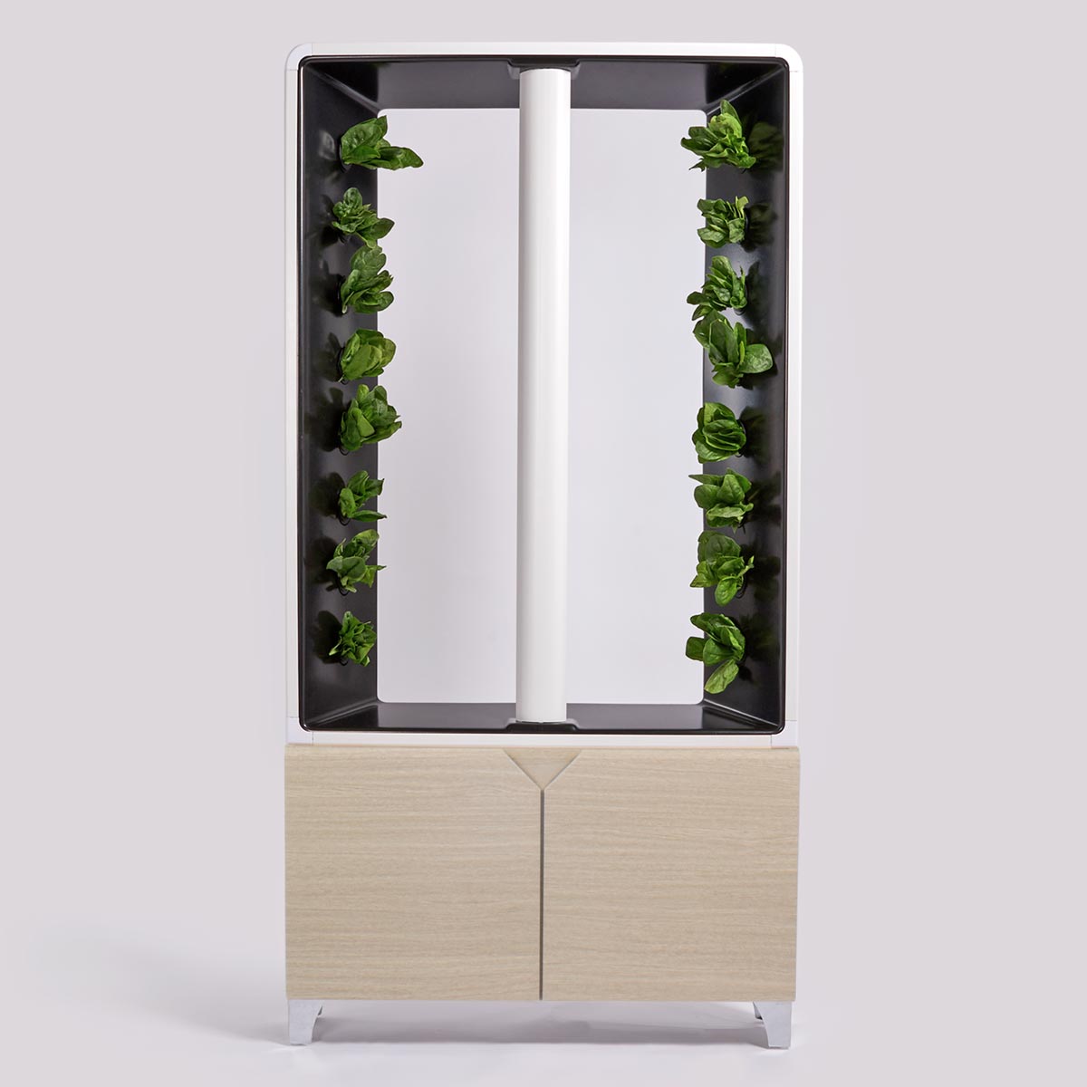 The Aeva - Indoor Vertical Hydroponic Garden System oak option3