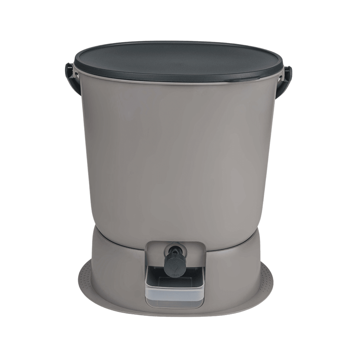 The Essential Kitchen Bokashi Compost Bin - 4.4 Gallon Food Waste Recycler 1 Bucket + FREE 1 lb bag of Bokashi Light Grey option3