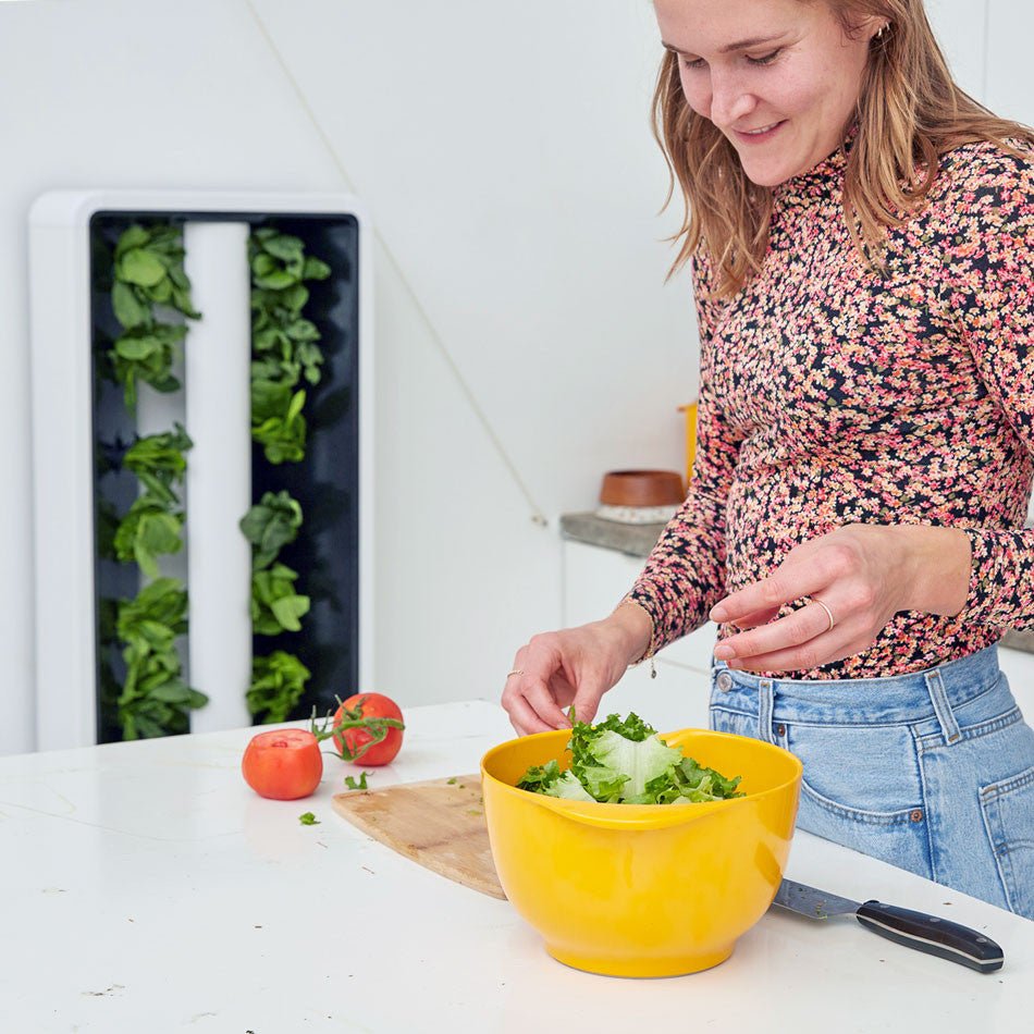 The Eve - Indoor Vertical Hydroponic Garden System walnut