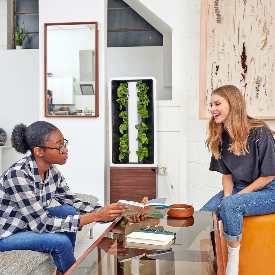 The Eve - Indoor Vertical Hydroponic Garden System walnut