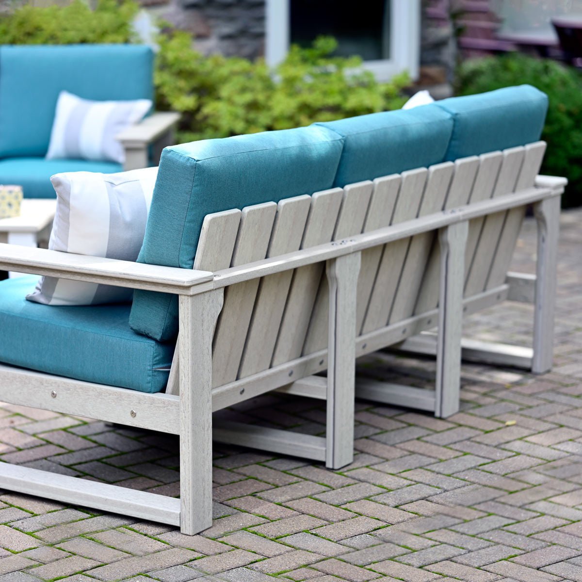 The Lanai Sofa - Deep Seating Outdoor Couch antique-mahogany Canvas