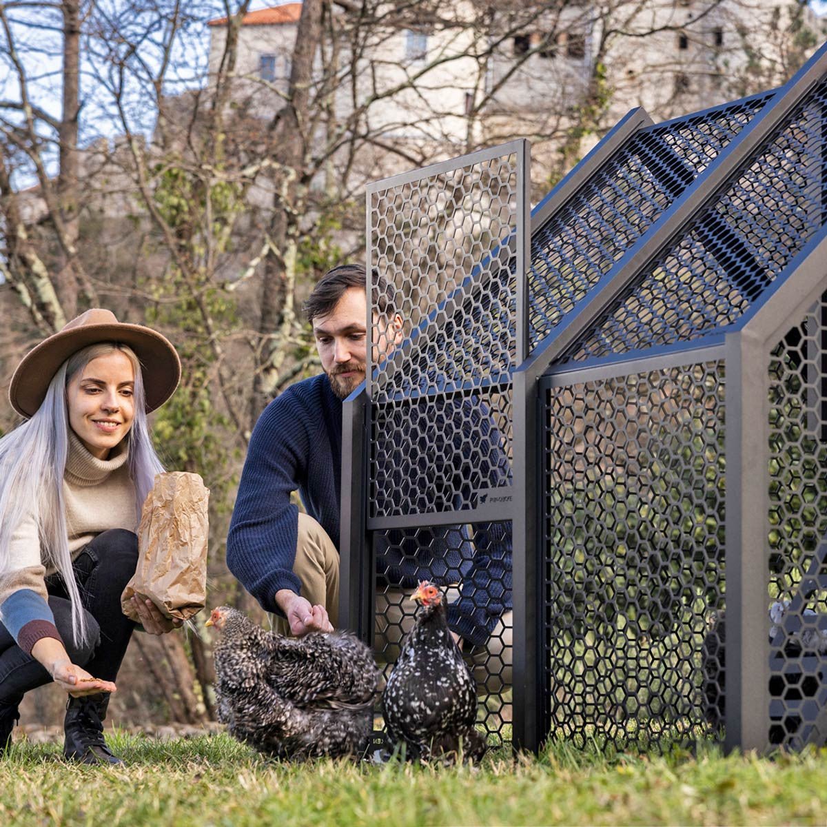 The Villa - A Smart, Insulated, Modular Chicken Coop red