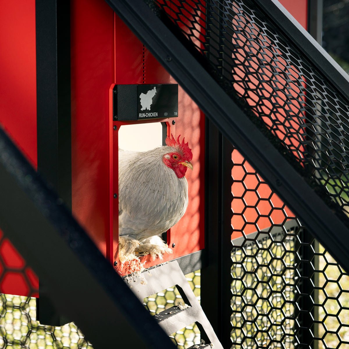 The Villa - A Smart, Insulated, Modular Chicken Coop red
