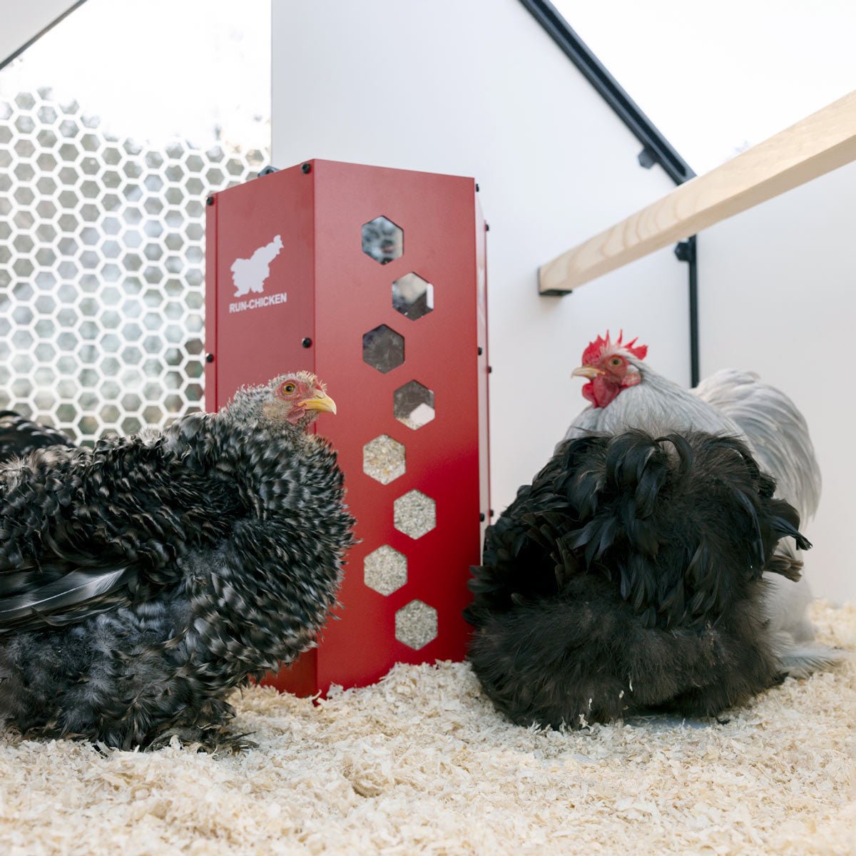 The Villa - A Smart, Insulated, Modular Chicken Coop red