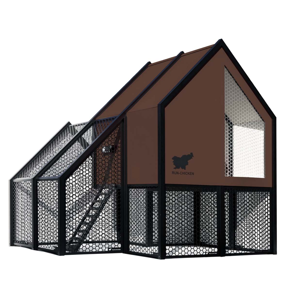 The Villa - A Smart, Insulated, Modular Chicken Coop brown