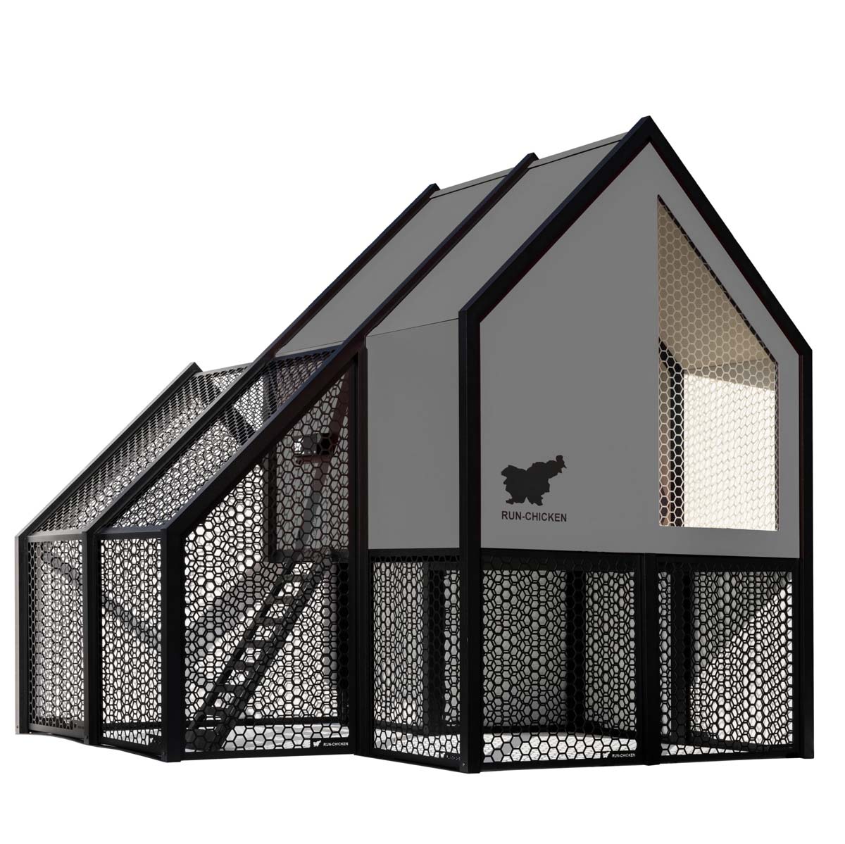 The Villa - A Smart, Insulated, Modular Chicken Coop gray