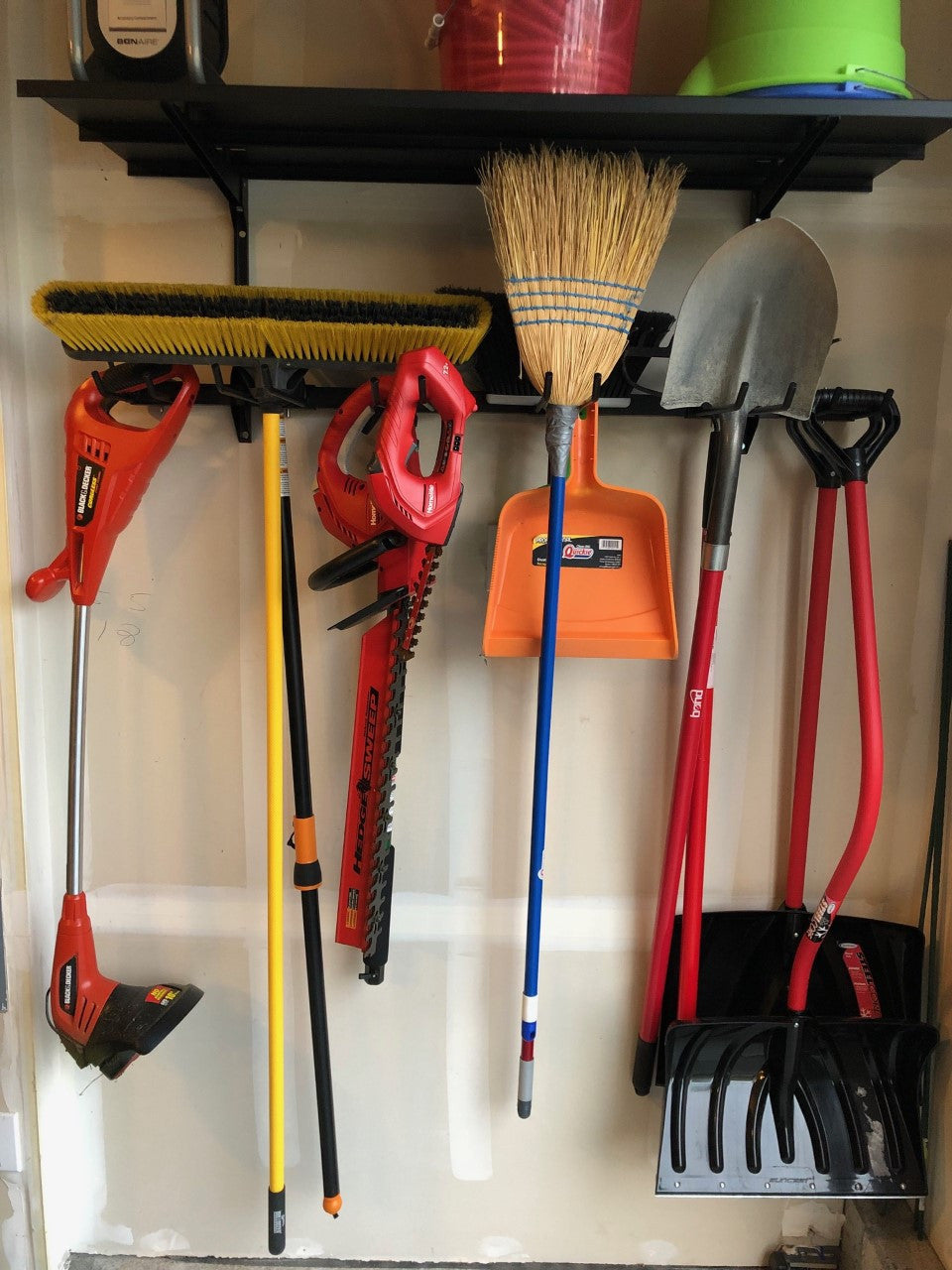 Wall-Mounted G-Tool Wire Shelf & Storage System – 4' Tool Organizer