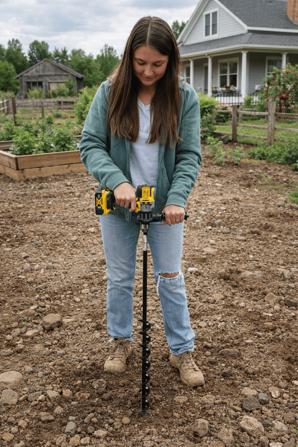 Tree Planting & Landscaping Auger - 2" x 24"-54" Heavy Duty - Clay, Rocky, or Professional Use 24"