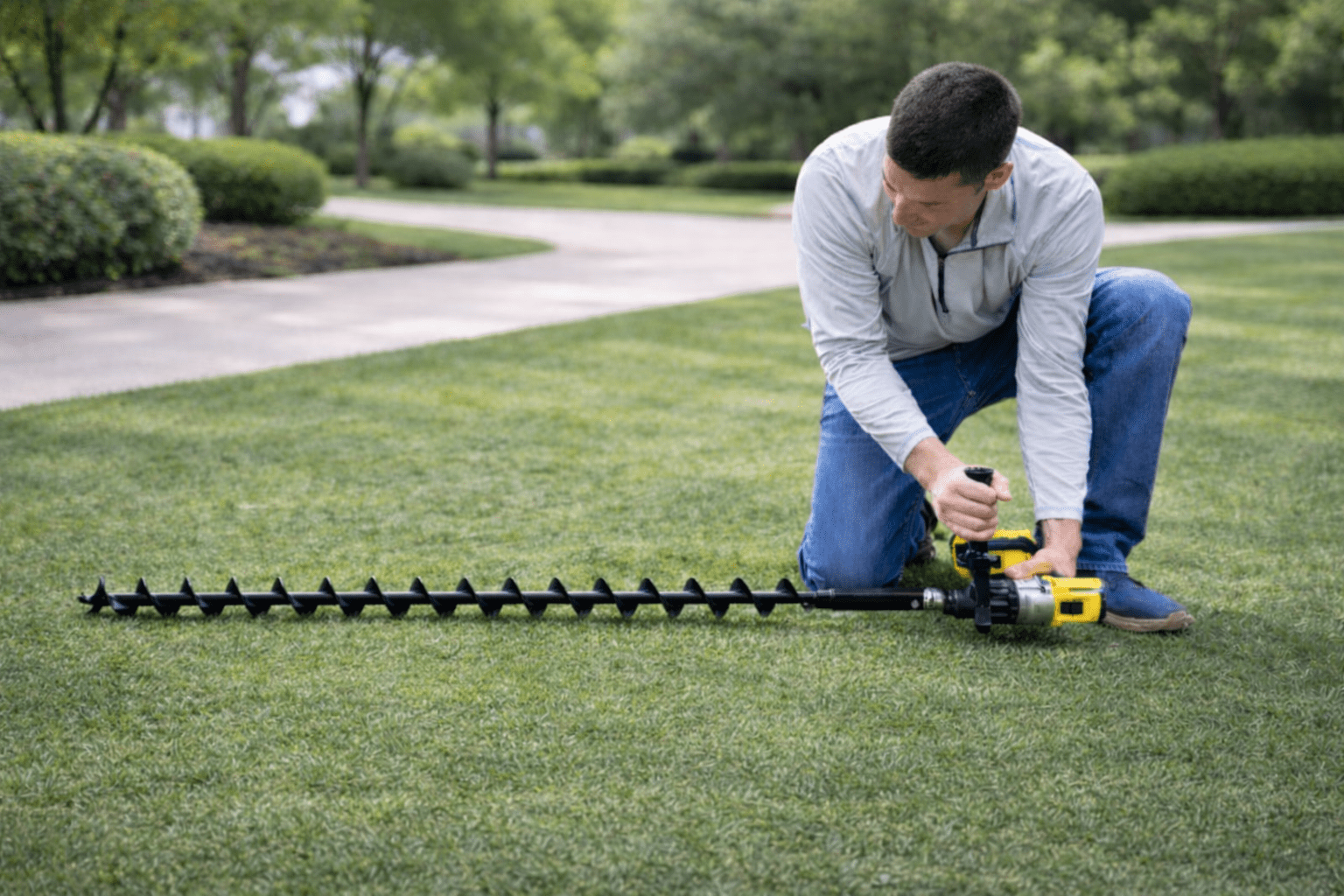 Tree Planting & Landscaping Auger - 2" x 24"-54" Heavy Duty - Clay, Rocky, or Professional Use 24"
