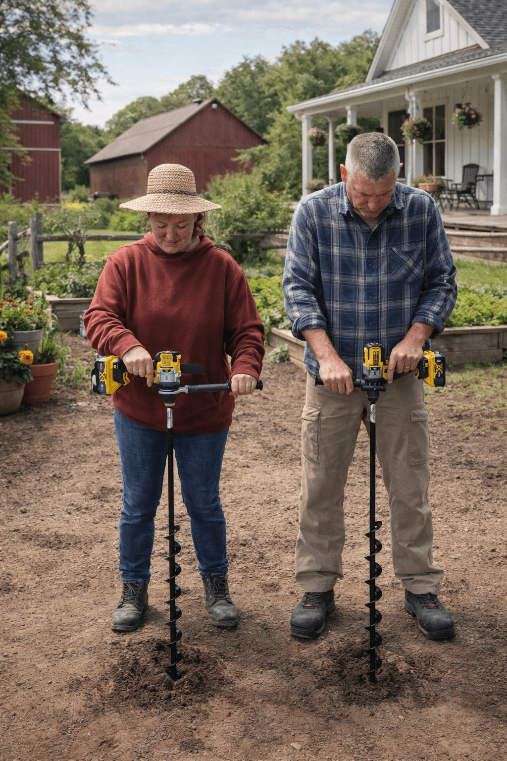Tree Planting & Landscaping Auger - 2" x 24"-54" Heavy Duty - Clay, Rocky, or Professional Use 24"