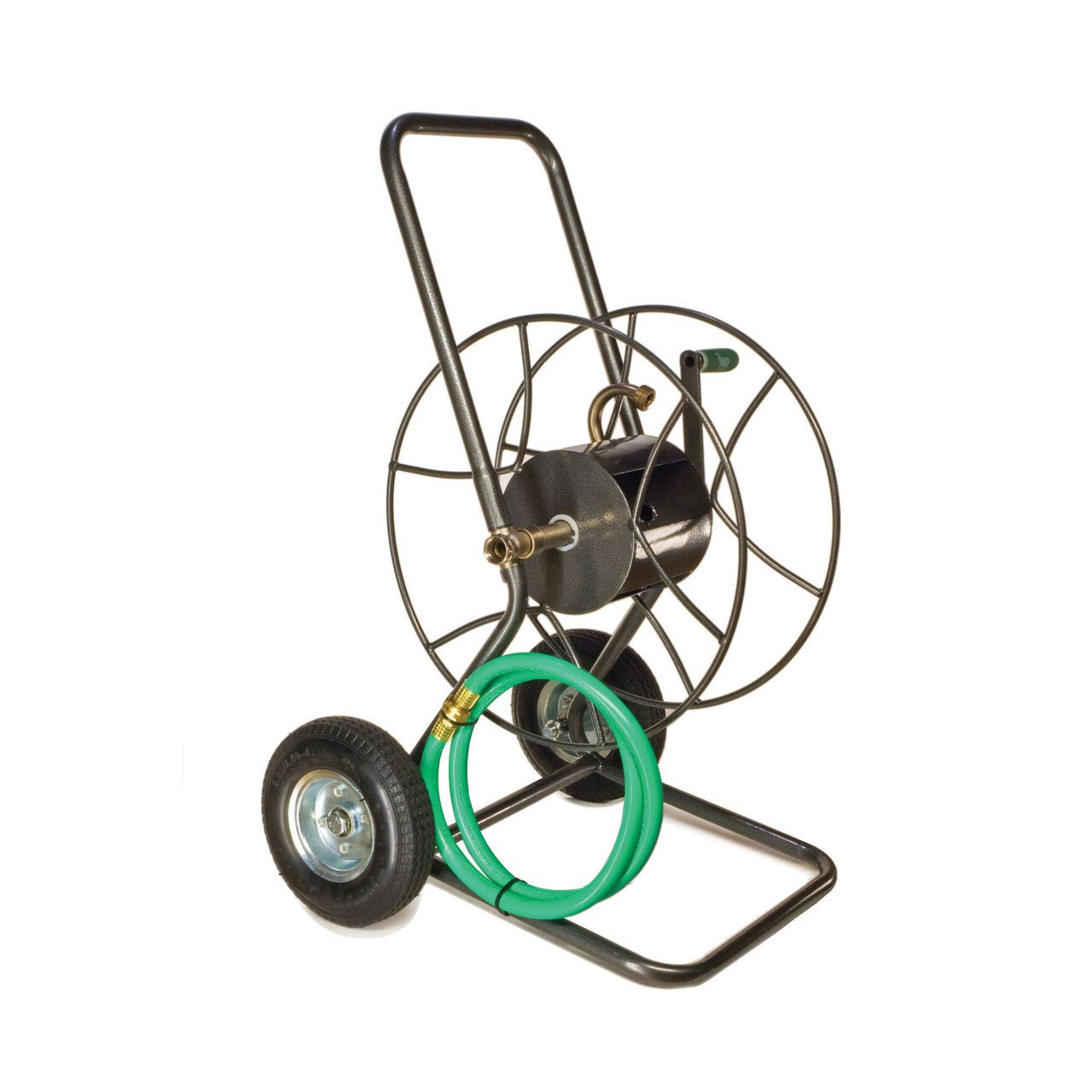 Two Wheeled Garden Hose Cart Compact - 75' Hose