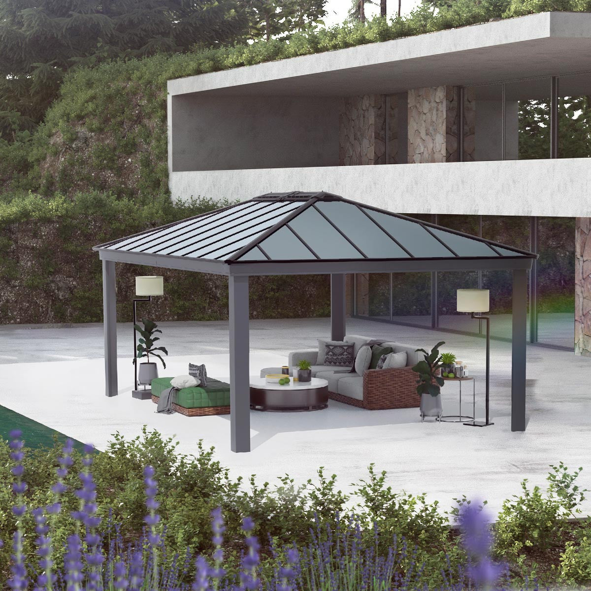 14' Dallas Aluminum Hardtop Gazebo Kit