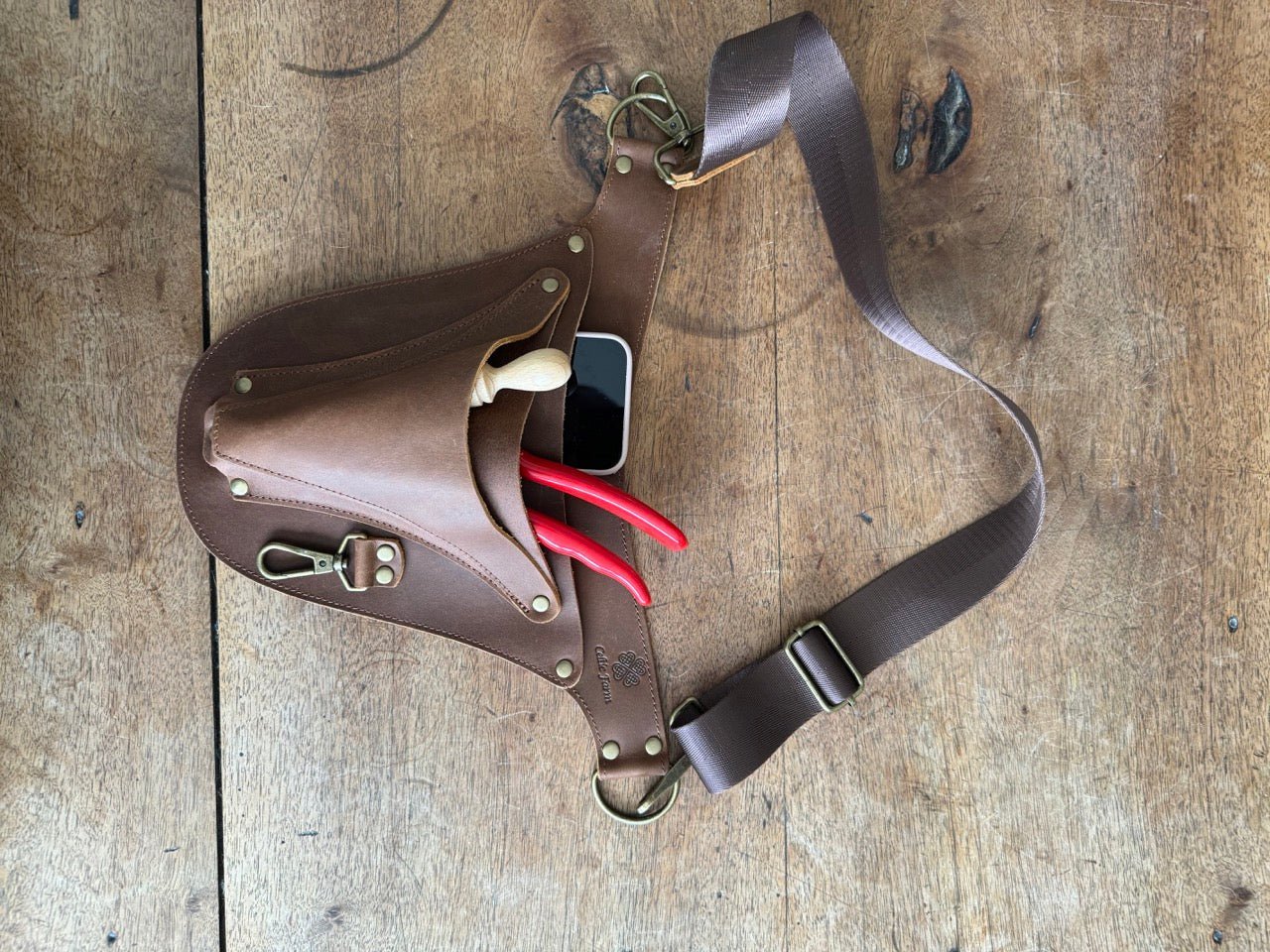Ultimate Leather Garden Tool Belt & Holder