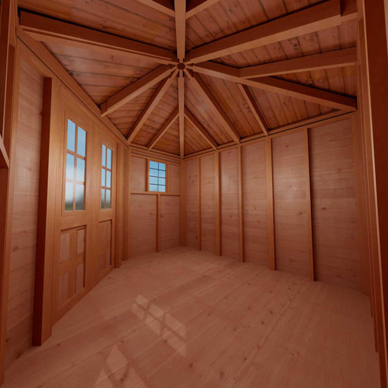 9' x 9' Western Red Cedar – Penthouse Shed