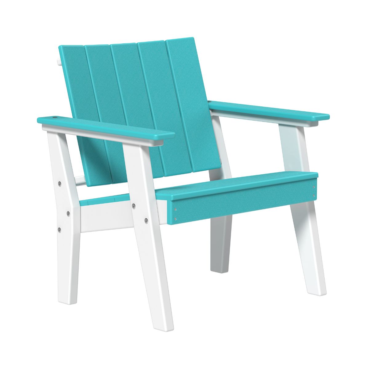 Urban Chat Chair - 2.5' Long aruba-blue-white