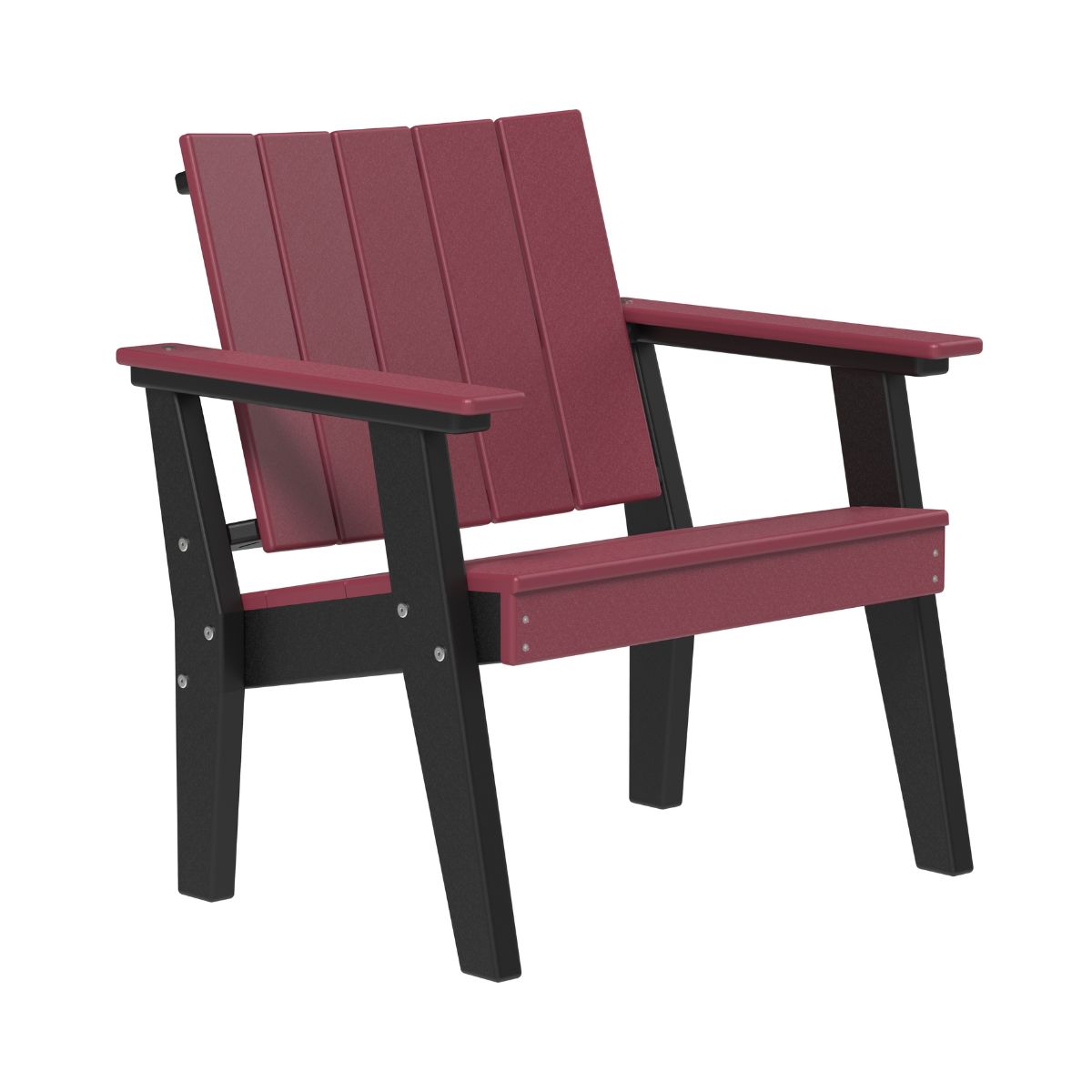 Urban Chat Chair - 2.5' Long cherrywood-black