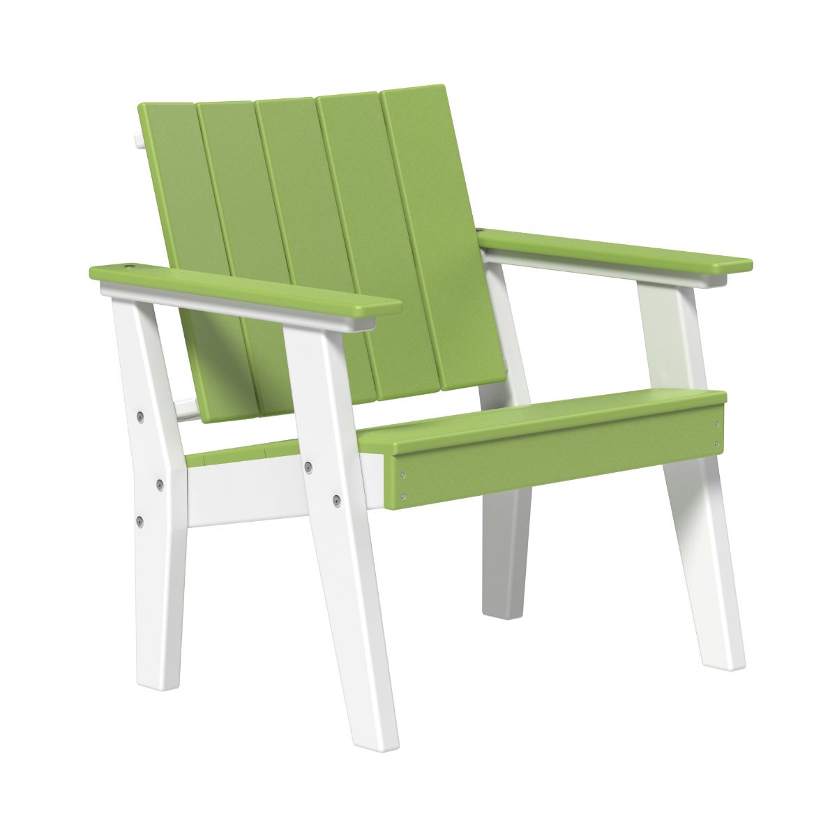 Urban Chat Chair - 2.5' Long lime-green-white