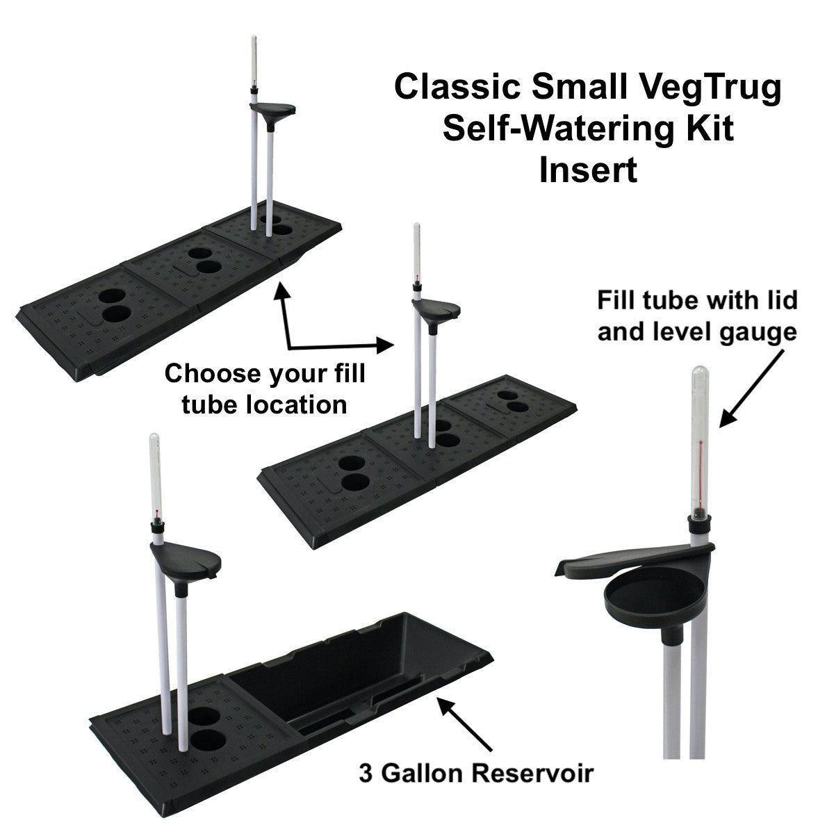 VegTrug Planter Self-Watering Kits Small (3 Gallon Reservoir) Classic