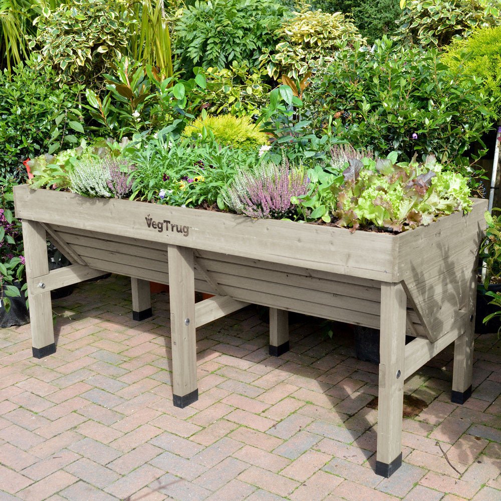VegTrug Raised Garden Planter - Grey Medium