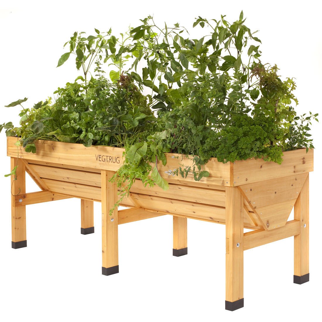 VegTrug Raised Garden Planter - Natural Wood Medium