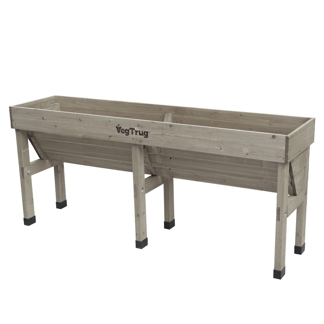 VegTrug Wallhugger Raised Garden Planter - Grey Medium