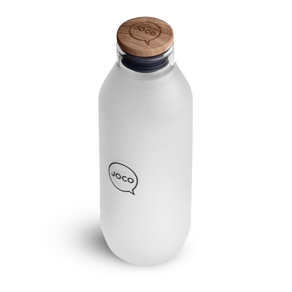 Velvet Grip Glass Flask 20oz Neutral/Clear