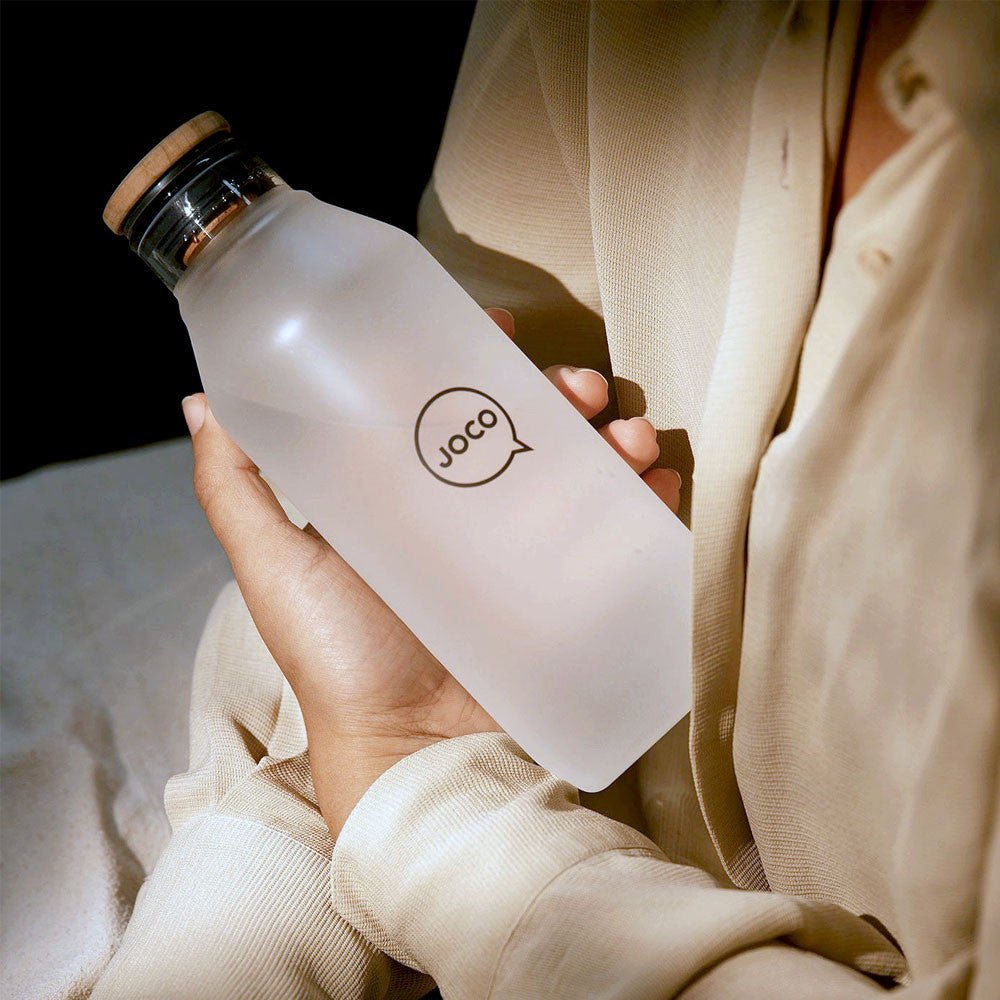 Velvet Grip Glass Flask 20oz Neutral/Clear